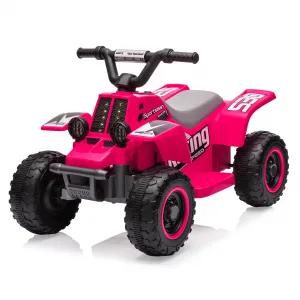 Ride - P Series: 6V Kids Ride On Electric ATV, Ride Car with LED Headlights, Ride-On Toy for Toddlers 1-3 Boys & Girls with Music, Forward & Reverse - Rose