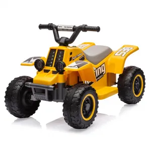 Ride - P Series: 6V Kids Ride On Electric ATV, Ride Car with LED Headlights, Ride-On Toy for Toddlers 1-3 Boys & Girls with Music, Forward & Reverse - Yellow