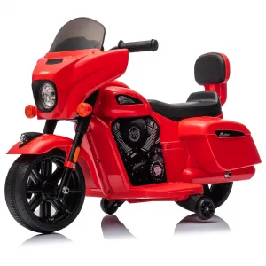 Ride - B Series: 6V Ride-On Motorcycle for Kids, Electric Dirt Bike with USB, Music, Headlight - Red