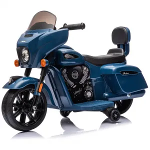 Ride - B Series: 6V Ride-On Motorcycle for Kids, Electric Dirt Bike with USB, Music, Headlight - Blue
