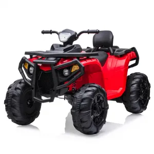 Ride - P Series: 4 Wheeler Electric Vehicle for Big Kids 2 Seater Battery Powered Ride On Toy Car with Spring Suspension, LED Lights, High & Low Speed, Music, USB, Soft Start for Toddlers, Red