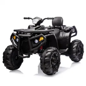 Ride - P Series: 4 Wheeler Electric Vehicle for Big Kids 2 Seater Battery Powered Ride On Toy Car with Spring Suspension, LED Lights, High & Low Speed, Music, USB, Soft Start for Toddlers, Black