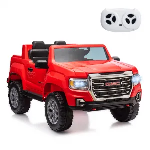 Ride - P Series: 24V 2-Seater Ride On Truck Car, Licensed GMC Battery Powered Electric Kids Car with Remote Control, LED Lights, MP3, 2 * 200W Motor, 20.5" Large Seat, Ride On Toys for Kids