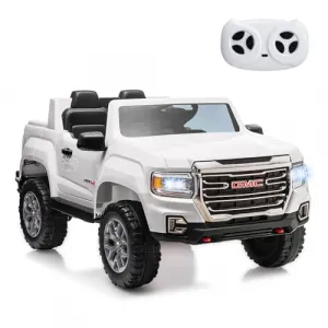 Ride - P Series: 24V 2-Seater Ride On Truck Car, Licensed GMC Battery Powered Electric Kids Car with Remote Control, LED Lights, MP3, 2 * 200W Motor, 20.5" Large Seat, Ride On Toys for Kids