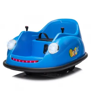 Ride - P Series: 12V Battery Car for Kids W/Parent Remote, Led Lights, 2-Speed, 360°Spin - Blue
