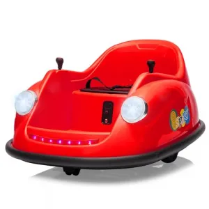 Ride - P Series: 12V Battery Car for Kids W/Parent Remote, Led Lights, 2-Speed, 360°Spin - Red