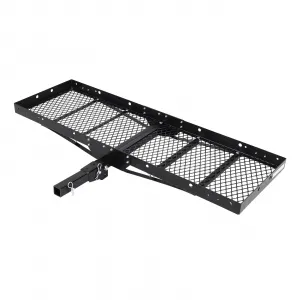750 Lbs Hitch Mount Cargo Carrier Basket, 60" x 19" x 6" Rear Luggage Rack for 2" Receiver, Black Cargo Basket for Car Camping and Traveling