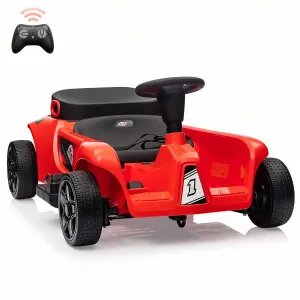 Ride - P Series: 2 Seaters 4-Wheelers Electric Ride On Toy for Kids, 24V 120W*2 Powerful Motors Max Load 200 Lbs, Two Driver Modes + Remote Control Modes for Toddlers Child with Music, USB, Storage Box, Red