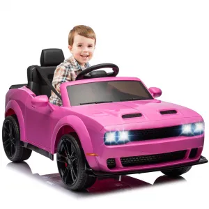 Ride - P Series: 12V Electric Vehicles Battery Powered with Remote Control, LED Lights, Bluetooth, MP3 for Boys Girls - Pink