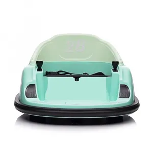 Ride - B Series: 12V Ride On Bumper Car for Kids Ride on Toy Gifts Toddlers Electric Bumping Car with Remote Control, Battery Display, 360 Degree Spin, LED Lights, Music, Green