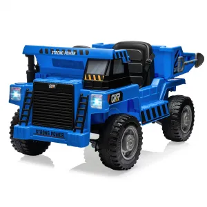 Ride - P Series: 4WD Ride On Car with Dump Truck, Electric Car for Kids with Remote Control, Toddler Car with Electric Dump Bed & Shovel, 2 Speeds,