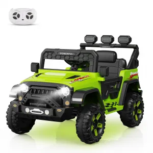 Ride - P Series: 3-6, Ride on Car with 2.4G Remote Control, 12V Battery Powered Electric Car for kids with 3 Adjustable Speeds, Soft Start, Battery Display, Music (Green)