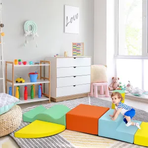 Foam Climbing Blocks Set - 10PCS Indoor Active Playset, Soft Climbing Indoor Set for Infants, Preschools, Toddlers