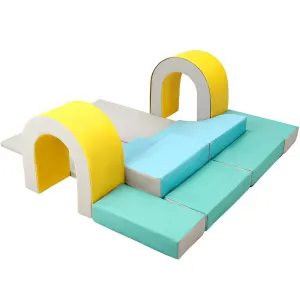 Foam Climbing Blocks Set - 10PCS Indoor Active Playset, Soft Climbing Indoor Set for Infants, Preschools, Toddlers