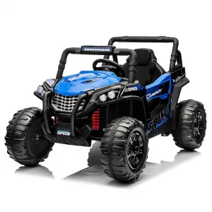 Ride - P Series: 12V Toy Electric Truck Utv with Large Wide Seat and Remote Control, Led Lights, Wireless Connection, Music, 2 Spring Suspension for 3-8 Boys & Girls
