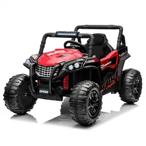Ride - P Series: 12V Toy Electric Truck UTV with Large Wide Seat and Remote Control, Led Lights, Wireless Connection, Music, 2 Spring Suspension for 3-8 Boys & Girls