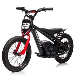Ride - G Series: 360W Motor 16IN Tires Adjustable Speeds Detachable Battery Aluminum Frame Safety Brakes Black for Outdoor Trails