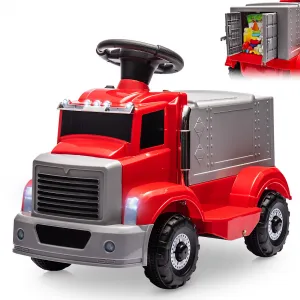 Ride - P Series: 6V Ride On Truck Toy for Kids Ages 3+ | Electric Dump Truck with Rechargeable Battery, Music & Storage | Indoor/Outdoor 4-Wheeler with Treaded Tires | Ergonomic Seat & Rubber Handle (4.5Ah)