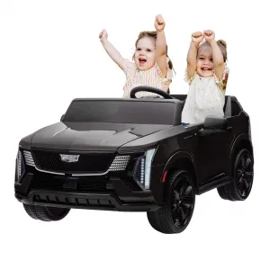 24V 2-Seater Kids Ride On Car Licensed Cadillac Electric Toy with Remote Control, Spring Suspension, Music, LED Lights, Battery Powered for Toddlers