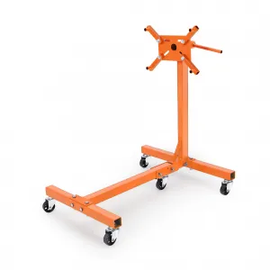 1500lbs Engine Stand Rotating Folding Steel Constructionfor Auto Repair Vehicle Maintenance, 33.5x29.5x35.4inch , Black