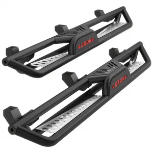 6 Inch Running Boards for Jeep Wrangler JL 4DR 550LB Load Capacity Non-Slip Powder Coated Carbon Steel Bolt-On Side Steps Outdoor Use