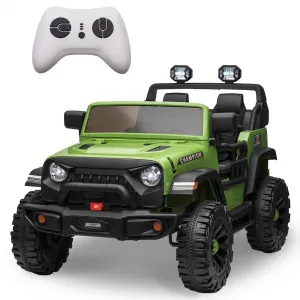 Ride - P Series: 24V Ride On Car 2 Seater For Kids Age 3+ , XL Electric Vehicles for Big Kids with 20" Wide Seat, 3 Speed, 2x200W Powerful Motor, Suspension, Bluetooth, Music,Power Wheels with Parent Control for Kids to Drive - Green