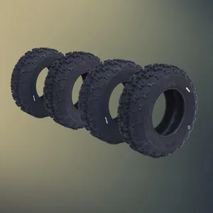 21x7-10 ATV Tires, 6PR All Terrain 21x7-10 TL ATV UTV Trail Sand Mud Off-Road Tires (Pack of 4, Tubeless)