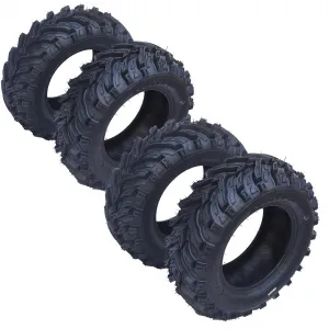 4 Pack 24x8-12 ATV Tires 6PR All Terrain Trail Tires Tubeless Sand Mud Off-Road