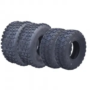 Set of 4 ATV UTV All-Terrain Tires 23x7-10 Front 22x10-10 Rear 6-Ply Tubeless