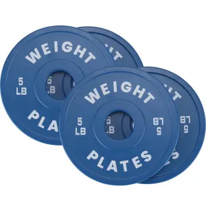 Bumper Plates 2 Inch Rubber Weight Plates Fractional Weights For Strength Training Home Gym Various Sizes Color Coded