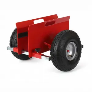 Heavy Duty Panel Dolly Cart – 660 lbs Capacity, Adjustable Slab and Drywall Carrier, 8" Pneumatic All-Terrain Wheels, Ideal for Moving Drywall, Plywood, Glass Panels, Doors – 2PCS Red