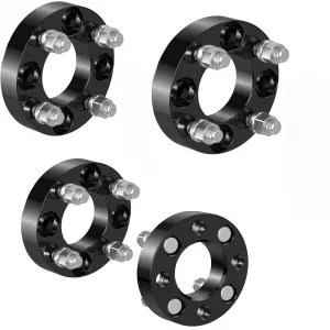 1 Inch Golf Cart Wheel Spacers 4 Pcs 4x4 to 4x4 for EZ GO EZGO Club Car 25mm Black Aluminum