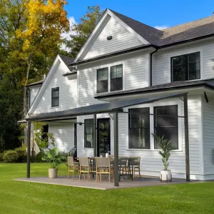 12' x 16' Lean to Gazebo with Polycarbonate Roof, Aluminum Frame, Hardtop Wall Pergola, Weatherproof, Space-efficient, Mounted for Patio and Yard