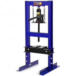 6 Ton Hydraulic Shop Press, 6T H-Frame Garage Floor Benchtop Hydraulic Press, Adjustable Height Shop Press with Plates