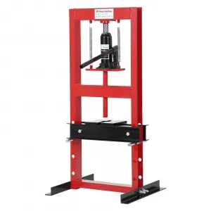 6 T Hydraulic Press H-Frame Bearing Press Adjustable Table Height Car Repair Garage Heavy Duty Capacity