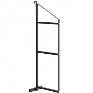 Shipping Container Shelving Bracket 3-Tier Adjustable Heavy-Duty Powder Coated Steel Quick Hang D Hook 1100 LBS Capacity for Cargo Storage Garage Warehouse