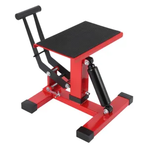 Dirt Bike Lift Stand, 440 lbs Capacity Motorcycle Jack Lift Stand Hydraulic Lift Operation, Adjustable Height Hoist Table,Quick Lift for Dirt Bike Repair&Maintenance, Dirt Bike Accessories