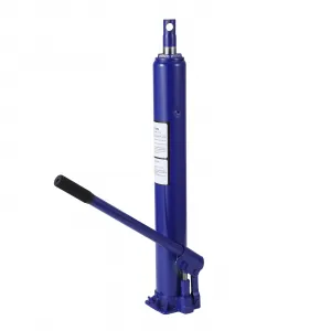 8 Ton Hydraulic Long Ram Jack with Single Piston Pump, Flat Base, 24-43.7 Inch Lift for Truck Engine Hoist