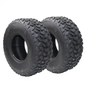 Set of 2 ATV Tires All-Terrain 19X7-8 4PR Tubeless Nylon 4-Ply Durable Off-Road Traction for Trail Sand Mud