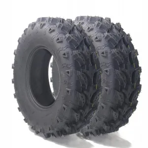 Set of 2 26x10-12 All Terrain ATV UTV Tires Tubeless 6-Ply Durable Sport Tires Aggressive Tread Mini Bike Fit Off-Road