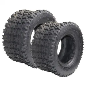 2 Pack 20x10-10 ATV Tires All-Terrain 4 Ply Durable Rubber Tubeless Off-Road Sand Mud ATV UTV Trail