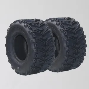 Set of 2 ATV All-Terrain Tires 16X8-7 4PR Tubeless Nylon 6-Ply Abrasion Resistant Enhanced Traction Off-Road Trail Sand Mud