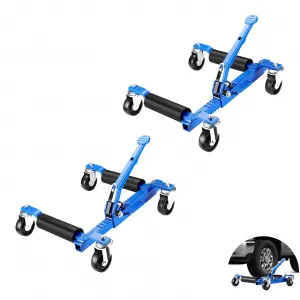 Mechanical Wheel Dolly Reinforced Steel 1500lbs Capacity 12" Wheel Clearance Rust-Resistant Powder Coating, 2 Packs