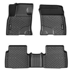Floor Mats for 2020-2025 Ford Escape Gas Engines, TPE All Weather Custom Fit Floor Liner, Black