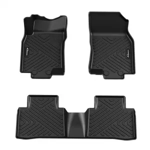 Floor Mats for Nissan Rogue 2014-2020, TPE All Weather Custom Fit Front & Rear Floor Liner, Black, Not Fit Sport Model