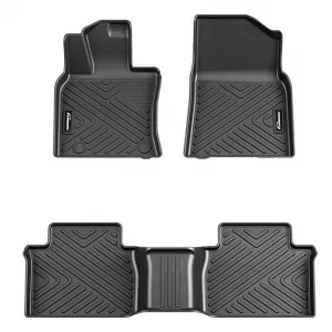 Floor Mats for Toyota Camry 2018-2024, TPE All Weather Custom Fit Front & Rear Floor Liners, Black