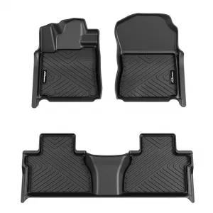 Floor Mats for 2014-2021 Toyota Tundra CrewMax Cab, TPE All Weather Custom Fit Floor Liner, Black