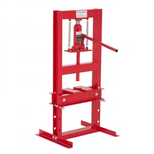 Hydraulic Shop Press 6 Ton H-Frame Garage Floor Press Adjustable Height Movable Plates