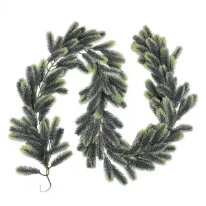200cm Christmas Garlands Artificial Faux Greenery Garland Wall Hanging Simulated Vines for Wedding Backdrop Arch Wall Decor Pine Needle(Double Green)