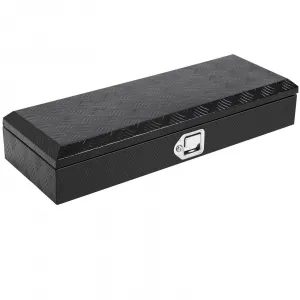 Truck Bed Toolbox Heavy Duty Aluminum Lockable Storage for Pickup Beds, RVs & Trailers, Waterproof, Secure Organizer with Side Handles & Gas Strut Lid